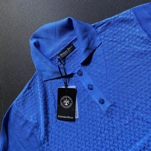Stefano Ricci Polo t-shirt Size L color Navy Blue